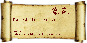 Merschilcz Petra névjegykártya